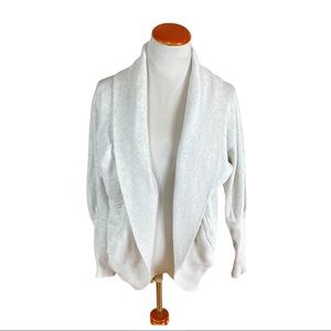 Aritzia Wilfred Diderot Sweater Open Cocoon‎ Cardigan Light Gray Women’s Sz XS